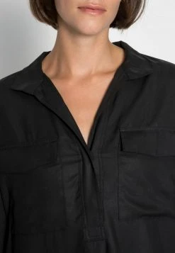 Marc O'Polo BLOUSE LONG SLEEVE TALL STAND UP COLLAR LONG SHAPE - Bluse - Black | Damen 4 Marc O'Polo BLOUSE LONG SLEEVE TALL STAND UP COLLAR LONG SHAPE - Bluse - Black | Damen -Marc O'Polo Verkäufe 007ed68789614fdd8a09869dc1d0f553