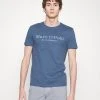 Marc O'Polo SHORT SLEEVE ROUND NECK CLASSIC - T-Shirt Print - Moon Stone | Herren