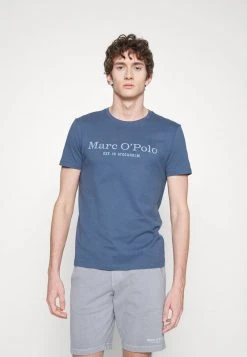 Marc O'Polo SHORT SLEEVE ROUND NECK CLASSIC - T-Shirt Print - Moon Stone | Herren