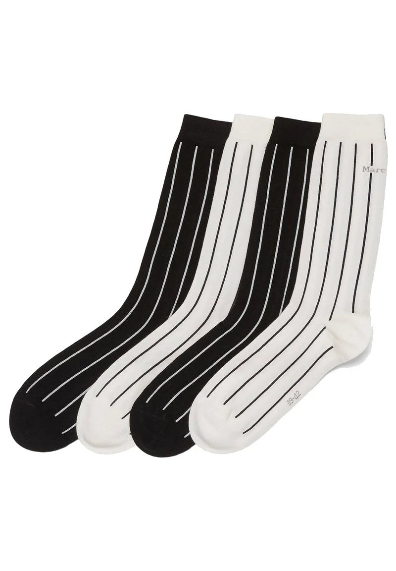 Marc O'Polo 4ER PACK - Socken - Schwarz/weiß | Herren 1 Marc O'Polo 4ER PACK - Socken - Schwarz/weiß | Herren