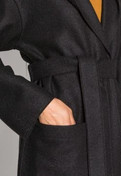 Marc O'Polo COAT BOILED HOOD PATCHED POCKETS BELT - Klassischer Mantel - Black | Damen -Marc O'Polo Verkäufe 04868ff6d25a45b7826b2213f75d812f