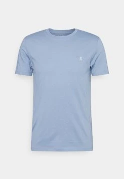 Marc O'Polo SHORT SLEEVE ROUND NECK CHEST - T-Shirt Basic - Stormy Sea | Herren