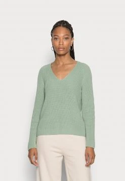 Marc O'Polo LONGSLEEVE V NECK - Strickpullover - Breezy Mint | Damen