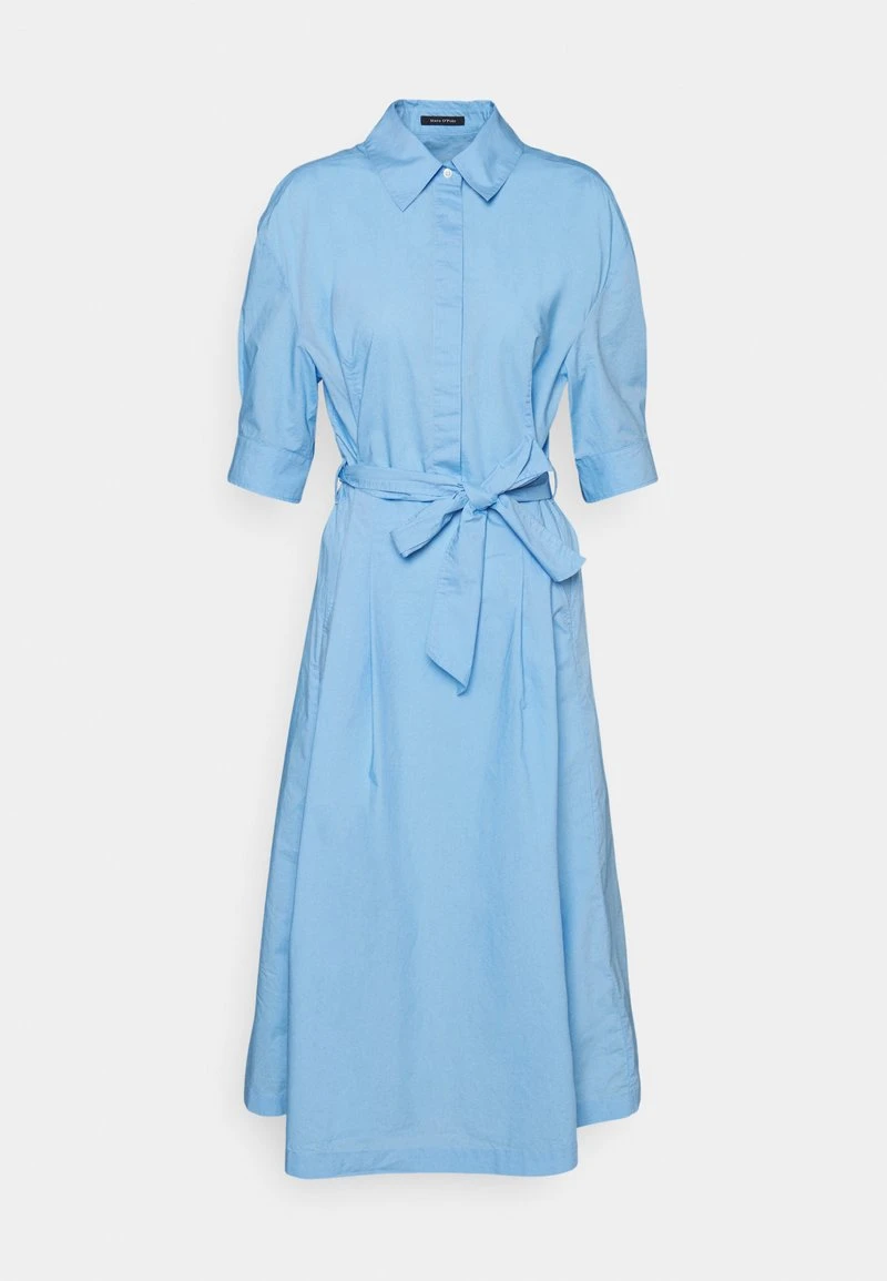 Marc O'Polo Damen DRESS STYLE BELTED WAIST - Blusenkleid - Blue 1 Marc O'Polo Damen DRESS STYLE BELTED WAIST - Blusenkleid - Blue