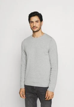 Marc O'Polo CREW NECK - Strickpullover - Light Grey Melange | Herren