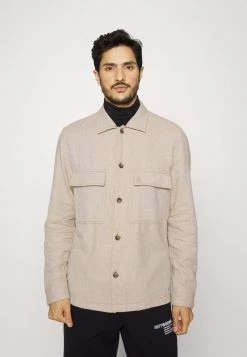 Marc O'Polo OVERSHIRT LONG SLEEVE TWO FLAP POCKETS - Jeansjacke - Multi/linen White | Herren