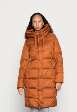 Marc O'Polo COAT LONG FIX HOOD DRAWSTRING - Daunenmantel - Rustic Orange | Damen