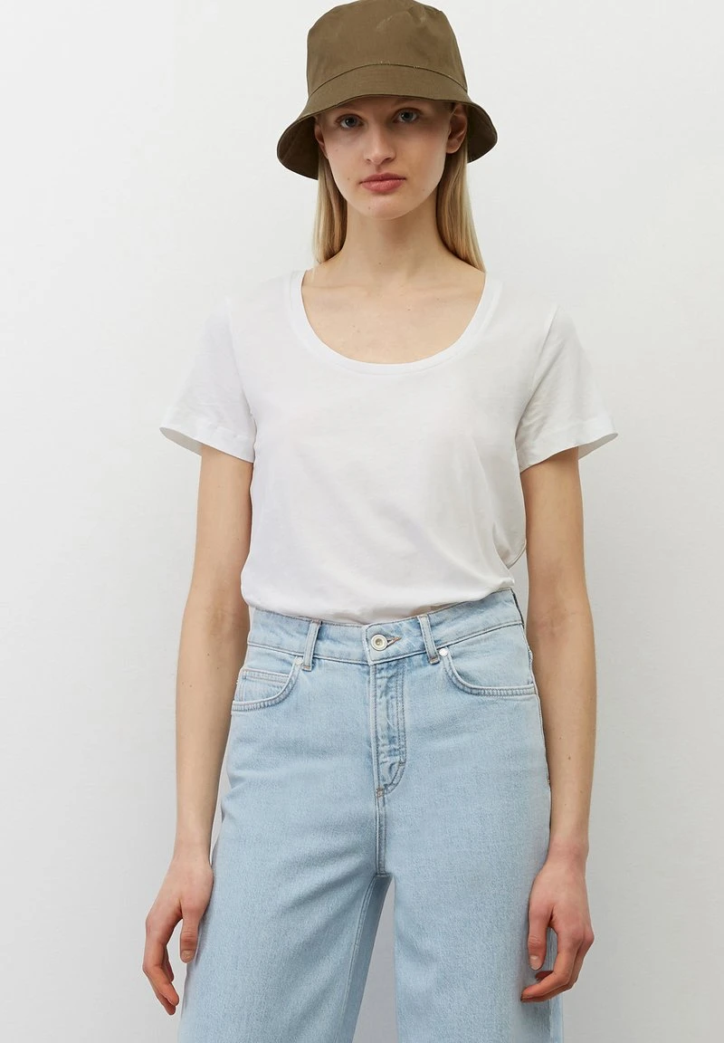 T-Shirt basic - white Marc O'Polo T-Shirt Basic - White | Damen -Marc O'Polo Verkäufe 0d558c11cf3d4532929786f38a9cf637