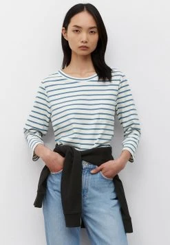 Marc O'Polo AUS ORGANIC -INTERLOCK - Langarmshirt - Multi Blue Ease | Damen