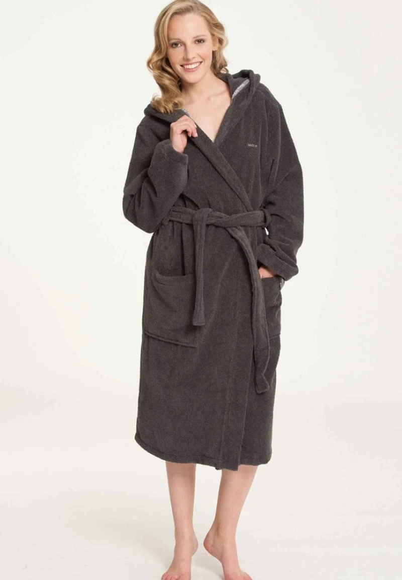 Marc O'Polo BADEMANTEL MIT KAPUZE LÄNGE - Bademantel - Anthracite | Damen 2 Marc O'Polo BADEMANTEL MIT KAPUZE LÄNGE - Bademantel - Anthracite | Damen – Bild 2