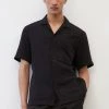 Marc O'Polo KURZARM AUS REINEM ORGANIC - Hemd - Black | Herren