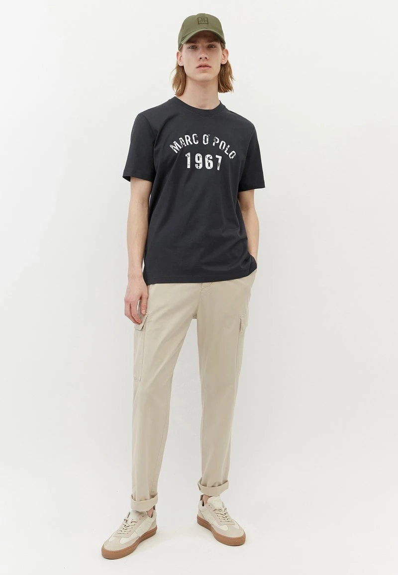 Marc O'Polo Herren T-Shirt Print - Dark Navy 2 Marc O'Polo Herren T-Shirt Print - Dark Navy – Bild 2