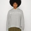 Marc O'Polo HOODY LOGOMANIA - Sweatshirt - Dried Clay Melange | Damen