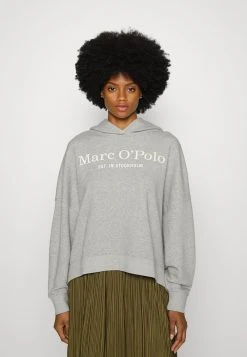 Marc O'Polo HOODY LOGOMANIA - Sweatshirt - Dried Clay Melange | Damen
