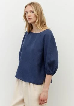 Marc O'Polo Bluse - Noble Blue | Damen 4 Marc O'Polo Bluse - Noble Blue | Damen -Marc O'Polo Verkäufe 165539ba5d954025b8854df011dadbb9