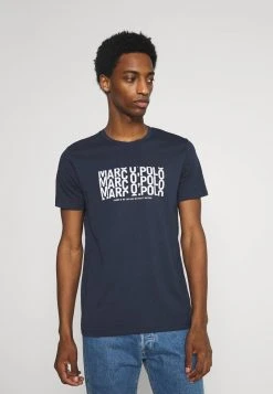 Marc O'Polo Herren SHORT SLEEVE PRINT - T-Shirt Print - Total Eclipse