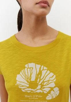 Marc O'Polo Damen T-Shirt Print - Lemon Curry -Marc O'Polo Verkäufe 19644ef94ba24708b5125c7604f3fb01