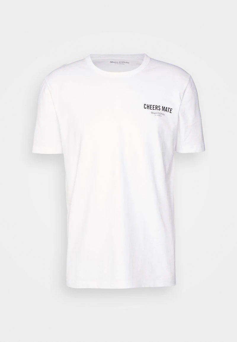Marc O'Polo SHORT SLEEVE CREW NECK - T-Shirt Print - White | Herren 4 Marc O'Polo SHORT SLEEVE CREW NECK - T-Shirt Print - White | Herren – Bild 4