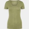 Marc O'Polo Damen TWISTED DEEP - T-Shirt Basic - Dried Sage
