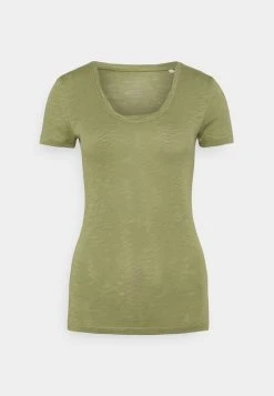 Marc O'Polo Damen TWISTED DEEP - T-Shirt Basic - Dried Sage
