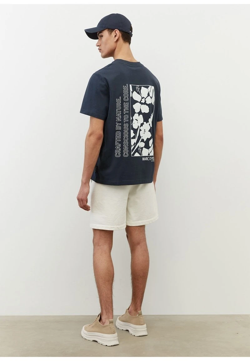 Marc O'Polo Herren T-Shirt Print - Dark Blue 2 Marc O'Polo Herren T-Shirt Print - Dark Blue – Bild 2
