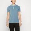 Marc O'Polo SHORT SLEEVE RIB DETAILS SLITS AT HEM - Poloshirt - Stormy Sea | Herren