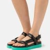 Marc O'Polo SINA - Plateausandalette - Black/green | Damen