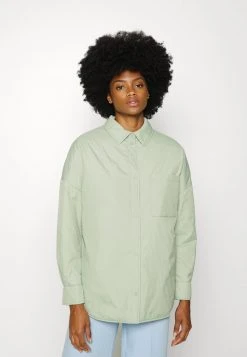 Marc O'Polo SHIRT JACKET THERMORE PADDING TURN DOWN - Kurzmantel - Breezy Mint | Damen