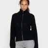 Marc O'Polo CARDIGAN LONGSLEEVE STAND UP COLLAR ZIPPER - Strickjacke - Black | Damen