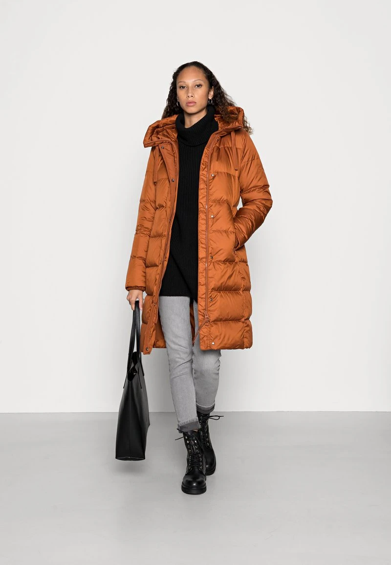 Marc O'Polo COAT LONG FIX HOOD DRAWSTRING - Daunenmantel - Rustic Orange | Damen 2 Marc O'Polo COAT LONG FIX HOOD DRAWSTRING - Daunenmantel - Rustic Orange | Damen – Bild 2