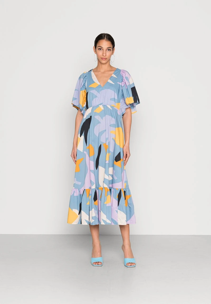 Marc O'Polo DRESS FEMININE GATHERING BAT SLEEVE MIDI LENGTH PRINTED - Freizeitkleid - Multi | Damen 1 Marc O'Polo DRESS FEMININE GATHERING BAT SLEEVE MIDI LENGTH PRINTED - Freizeitkleid - Multi | Damen