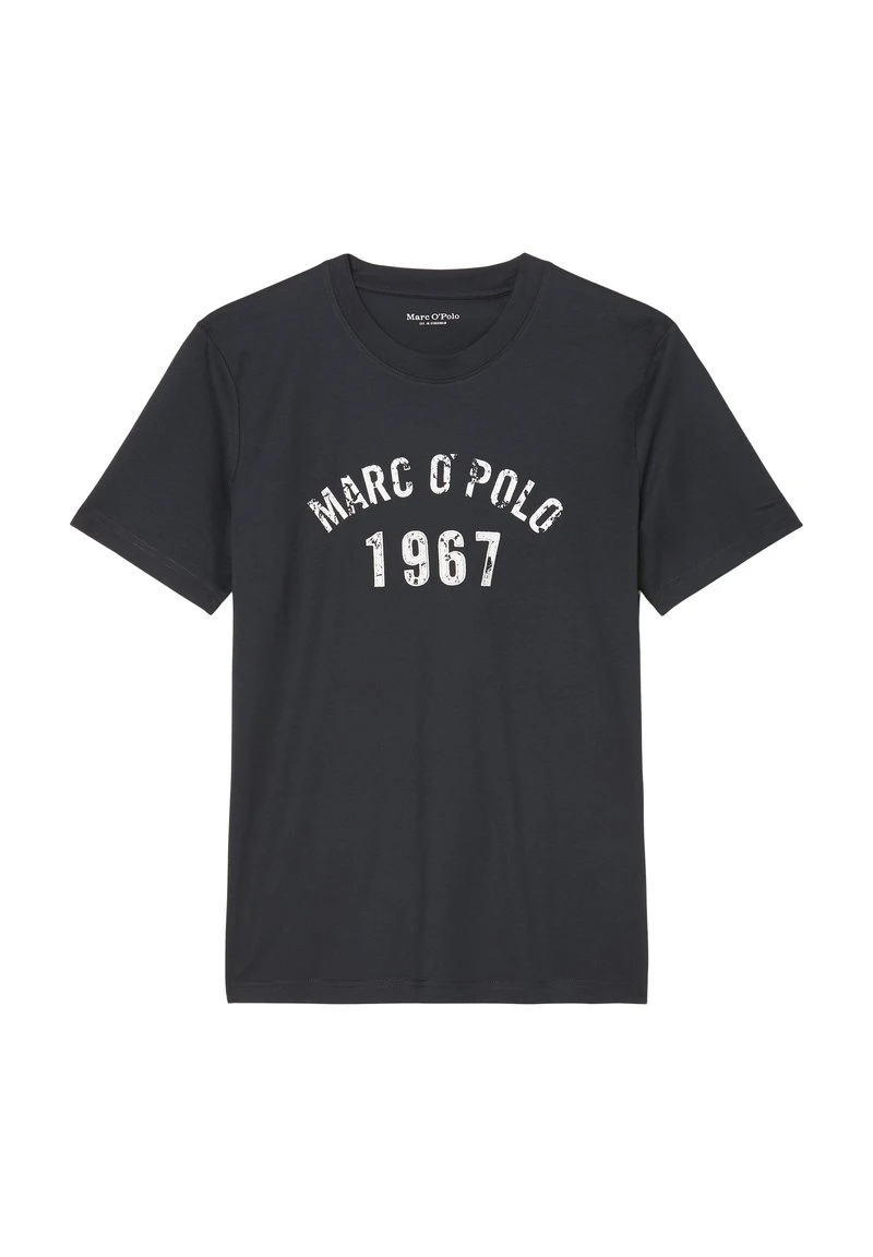 Marc O'Polo Herren T-Shirt Print - Dark Navy 6 Marc O'Polo Herren T-Shirt Print - Dark Navy – Bild 6