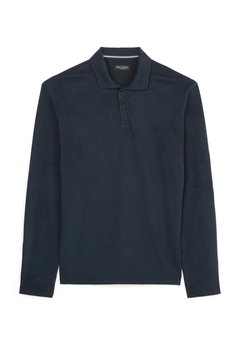 Marc O'Polo Herren LONG SLEEVE HERINGBONE DETAILS EMBROIDERY - Poloshirt - Total Eclipse 6 Marc O'Polo Herren LONG SLEEVE HERINGBONE DETAILS EMBROIDERY - Poloshirt - Total Eclipse – Bild 6
