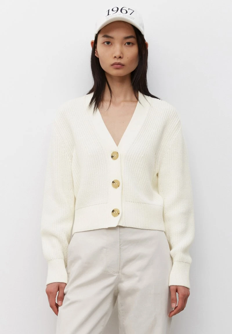 Marc O'Polo Strickjacke - White Cotton | Damen 1 Marc O'Polo Strickjacke - White Cotton | Damen