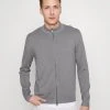 Marc O'Polo TRAINER WITH ZIP - Strickjacke - Nordic Grey | Herren