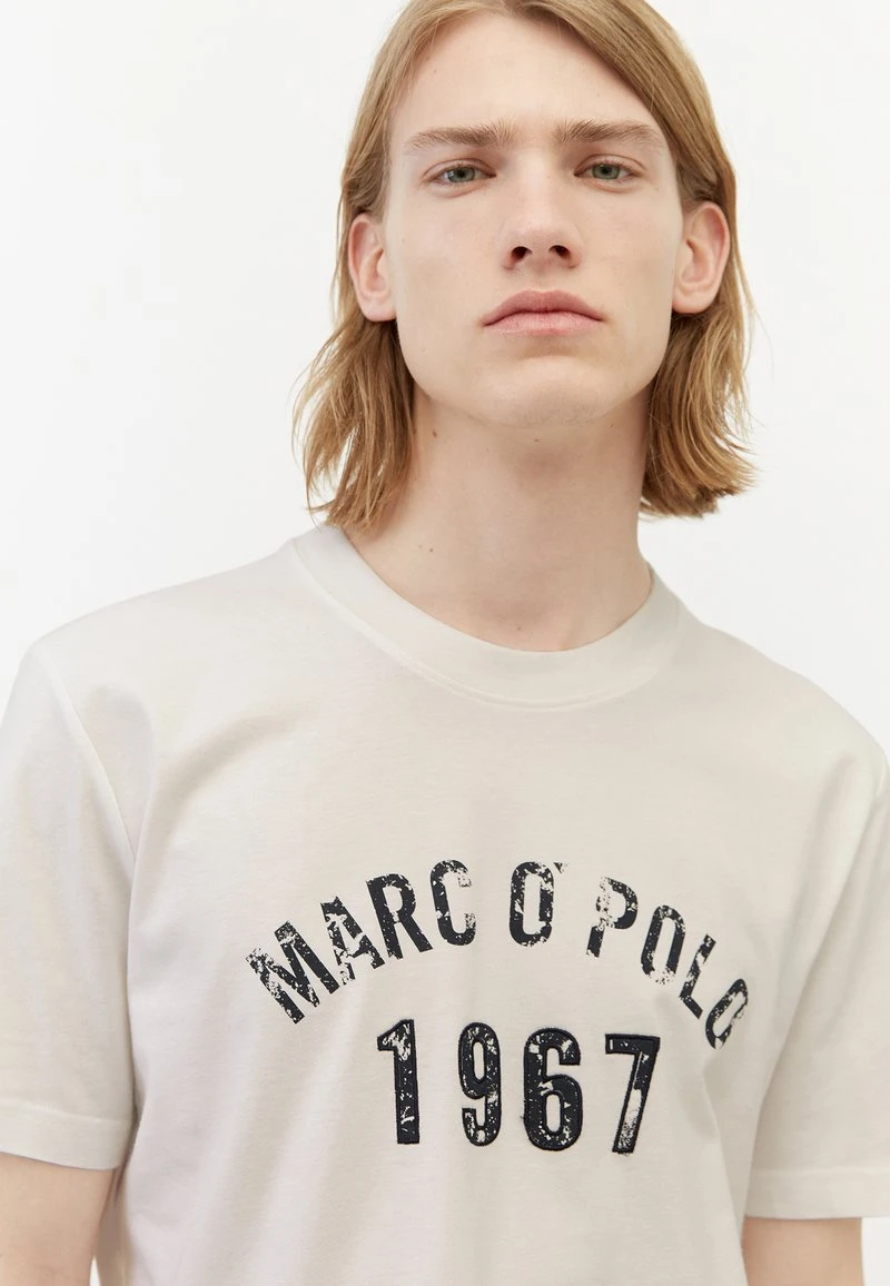Marc O'Polo T-Shirt Print - Egg White | Herren 5 Marc O'Polo T-Shirt Print - Egg White | Herren – Bild 5
