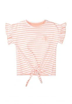 Marc O'Polo Kinder IM STREIFEN-DESIGN BLOOMING PEACH - T-Shirt Print - Orange/white