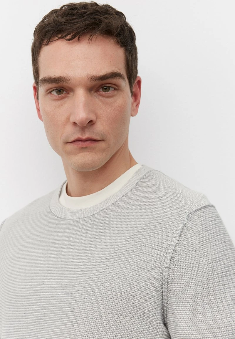Marc O'Polo Strickpullover - Light Grey Melange | Herren 3 Marc O'Polo Strickpullover - Light Grey Melange | Herren – Bild 3