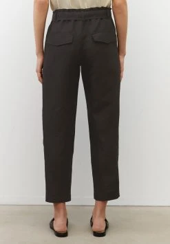 Marc O'Polo PAPERBAG AUS - Stoffhose - Black | Damen