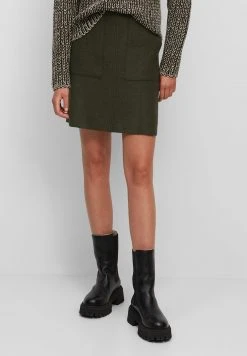 Marc O'Polo A SHAPE ATTACHED POCKETS SHORT LENGTH - A-Linien-Rock - Deep Walnut | Damen