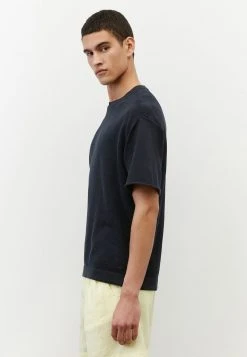 Marc O'Polo Herren KURZARM AUS BIO-BAUMWOLL-LEINEN-MIX - Strickpullover - Dark Navy -Marc O'Polo Verkäufe 2e19fea960b342f89df77a7191dc9298