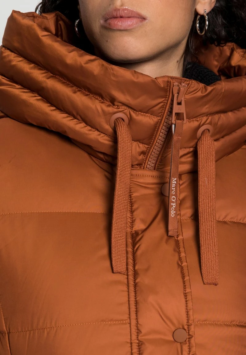 Marc O'Polo COAT LONG FIX HOOD DRAWSTRING - Daunenmantel - Rustic Orange | Damen 5 Marc O'Polo COAT LONG FIX HOOD DRAWSTRING - Daunenmantel - Rustic Orange | Damen – Bild 5