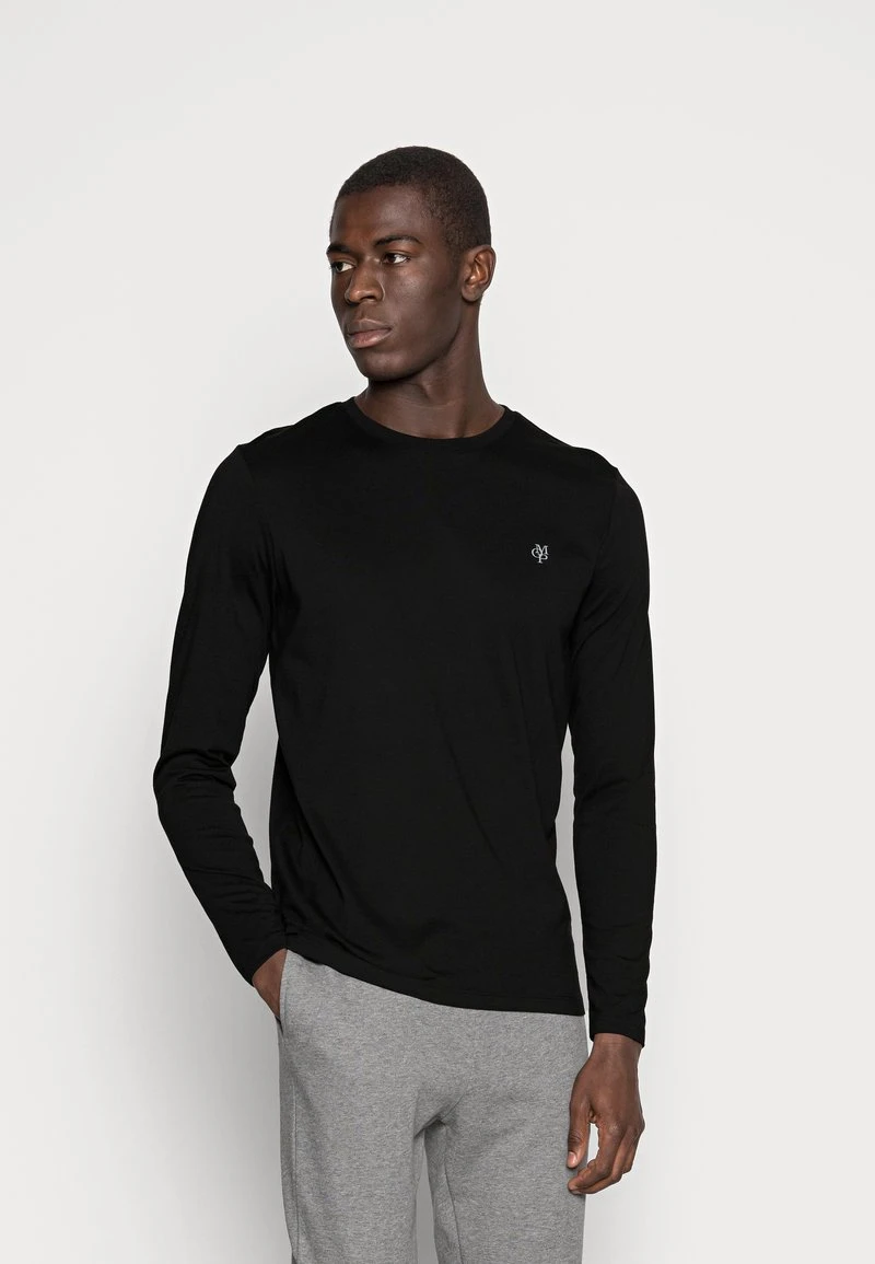 Marc O'Polo Herren LONG SLEEVE ROUND NECK - Langarmshirt - Black 1 Marc O'Polo Herren LONG SLEEVE ROUND NECK - Langarmshirt - Black