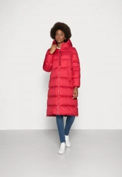 Marc O'Polo PUFFER COAT FIX HOOD WELT POCKETS BACKPACK STRAPS - Daunenmantel - Bright Pomegranate | Damen