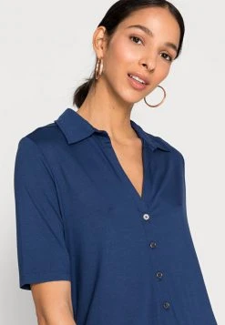 Marc O'Polo Damen BLOUSE - Hemdbluse - Noble Blue -Marc O'Polo Verkäufe 31ef06ff60ce4265b75e936821181510