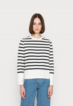 Marc O'Polo Damen LONG SLEEVE STRIPES - Langarmshirt - Multi/deep Sky