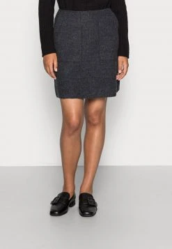 Marc O'Polo A SHAPE ATTACHED POCKETS SHORT LENGTH - A-Linien-Rock - Deep Stone Melange | Damen