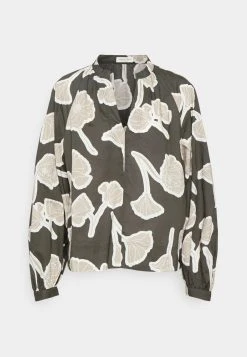 Marc O'Polo Damen LONG SLEEVE - Bluse - Brown/beige