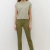 Marc O'Polo SLIM FIT - Stoffhose - Olive Grove | Damen