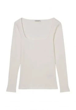 Marc O'Polo Damen LONGLSEEVE AUS ORGANIC - Langarmshirt - White Cotton -Marc O'Polo Verkäufe 355bba90acc64962835e7874bb1785e4